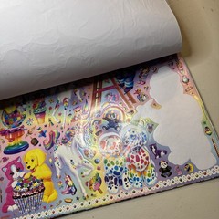 Lisa Frank Giant Sticker Activity Pad Over 2000 Stickers Partial Bendon