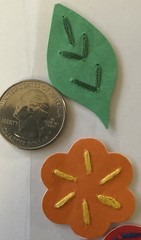PRIMARY SHAPE STITCHERS Dimensional Stickers(9pc) Butterflies•Flower•Card Making