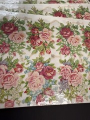 LOT OF 12 Full Sheets VTG PZB Flowers Valentine 1347 Die Cut Paper Scrap Germany