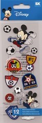 Vintage Licensed Disney MICKEY SOCCER Theme 3-D Stickers 70052 FAST FREE ship!