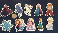 Disney Stickers – Disney Frozen Lot of 10 Stickers. – Free Shipping