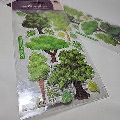 Lot of 3 Scrapbooking Crafts Stickers Sticko Petting Zoo Farm Animals & Trees