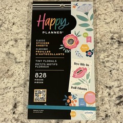 NEW Happy Planner Sticker Book – Tiny Florals 828 Pieces 🌸🌷💐🌼🪻🪴