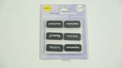 Joann Scrap Essentials Black & White Frosted Acrylic Words Pictures Memories