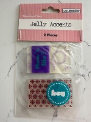 Colorbok Jelly Accents 2 PC ~ Thinking of You ~ How’s Life? Hey Scrapbooking