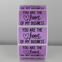 You Are the Heart of My Business Stickers Labels Thank You Packaging labels