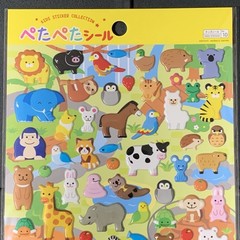 Cute Safari Puffy Sticker Sheet (6x8in)