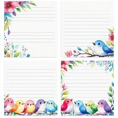 Set Of 16 Small Bird Papers For Junk Journal Scrapbook Kit