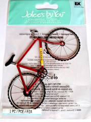 EK Jolee’s Red Bicycle Bike 3D scrapbook stickers – 1 Piece – New!