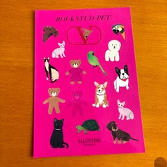 Valentino ROCKSTUD PET stickers Novelty Dog Cat Rare NEW JAPAN