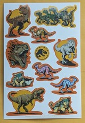 Jurassic World Sticker Single Sheet