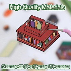 4 Sets Big DIY 3D Sticker Scene Isometric Miniature Room Book A Set