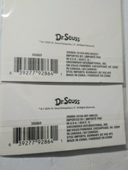 Dr. Seuss Foil Stickers Lot of 2 Packs – 40ct Each – Metallic Reward Stickers.