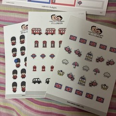 Hubman and Chubgirl | London Travel Sticker Planner Bundle