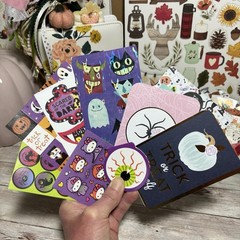 Junk Journal Kit Halloween & Fall Themed Planner Decor Supplies Scrapbook Lot