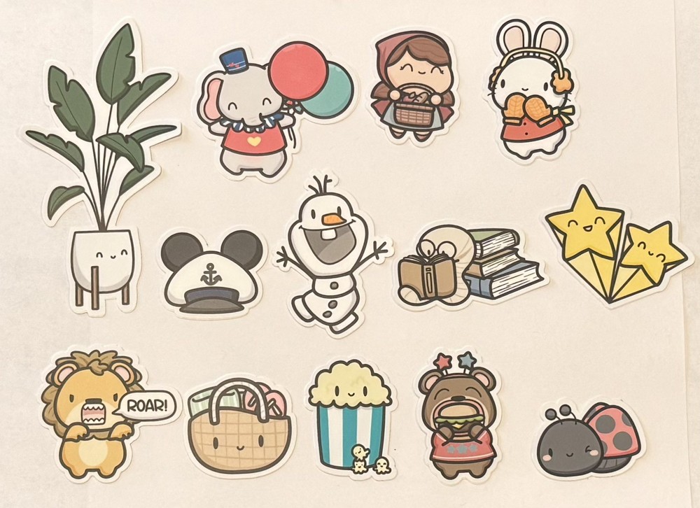 Hubman and Chubgirl Lot of 13 Diecut Stickers NEW