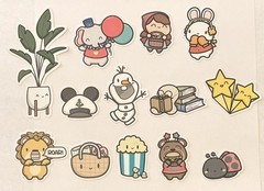 Hubman and Chubgirl Lot of 13 Diecut Stickers NEW
