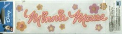 Disney Minnie Mouse Flowers Pink Title Disneyland World Stickers