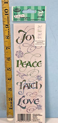 E-Z Rub-Ons Transfer – Christmas Ornament & Words Royal & Langnickel