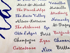 France City Names Script Clear Stickers 8.5×10 Scrapbooking Vintage 2004 NOS
