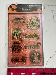 American Greetings Stickety-Doo-Da Halloween Epoxy Sticker Spooky Jack-O-Lantern