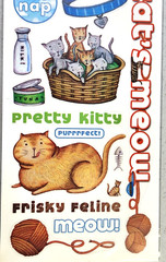 American Traditional Designs Cat’s Meow Clear Stickers 2003 Vintage Scrapbook