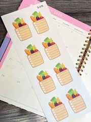 Grocery Shopping, Shopping Reminder, Food,Handmake Erin Condren Planner Sticker