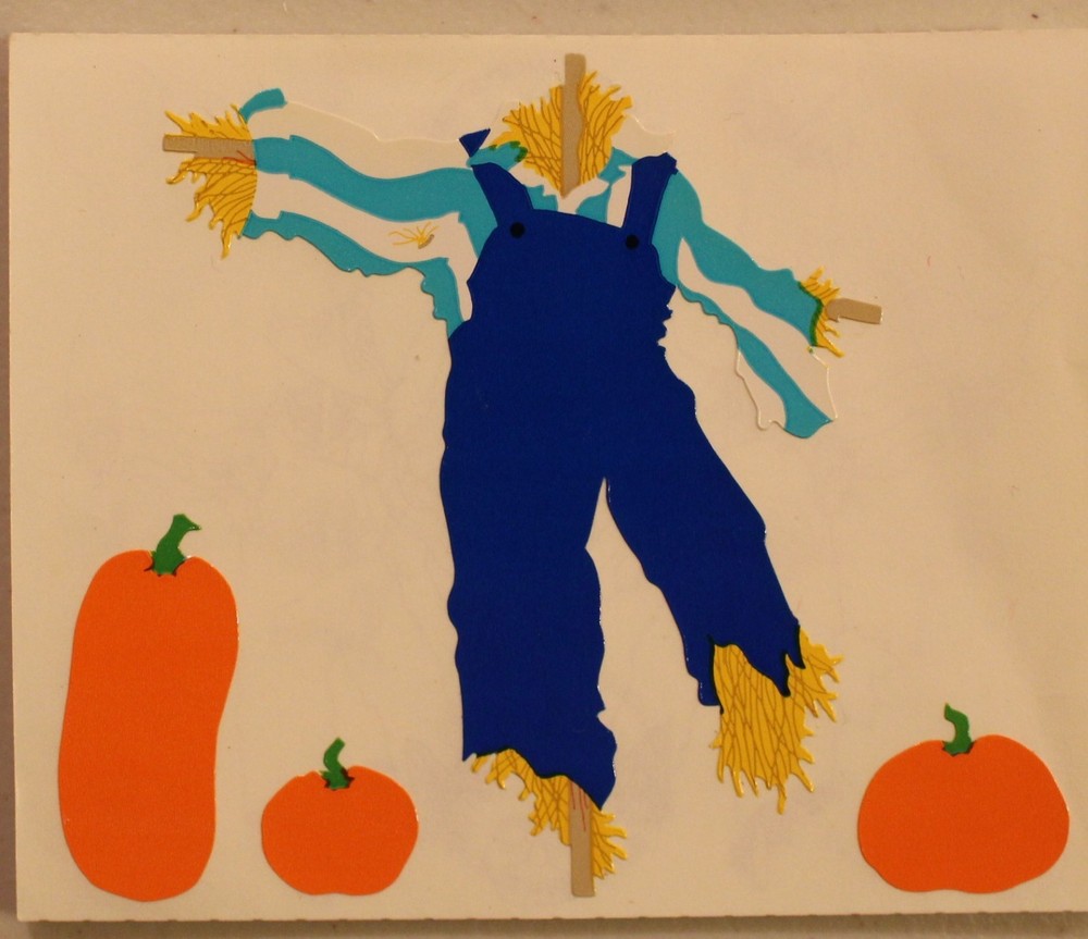 New Mrs. Grossman scrapbook stickers FALL scarecrow pumpkins
