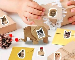 50 Mini Cute Cat Meme Stickers – Kitty Decals Phone Water Bottles Laptops