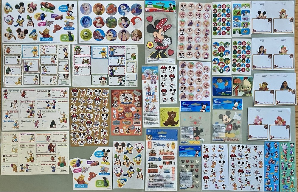 Large Lot of Disney Stickers! Jolee’s Boutique, EK Success, Etc