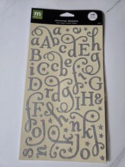 Lot Making Memories Creative Letter Shimmer & Love Struck Bling Alpha Stickers