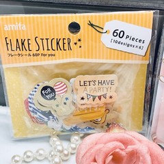 Amifa Flake stickers 60 pcs + sweet milky flake 9 styles stickers