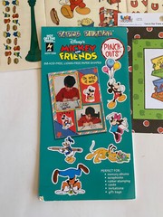 Disney Mickey and Friends Sandylion Stickers Punch outs scrapbook lot