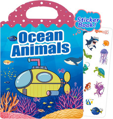 Reusable Sticker Book – Travel Stickers for Kids, 1-3 Years, Vehicles