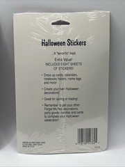 SEALED Vintage Halloween Stickers 4 Sheets Forget Me Not American Greetings (2)