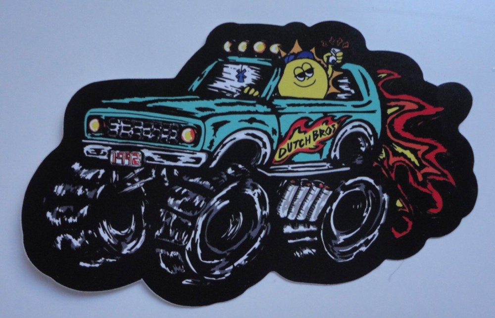 Dutch Bros Monster Truck Florida and Nevada Exclusive Sticker RARE
