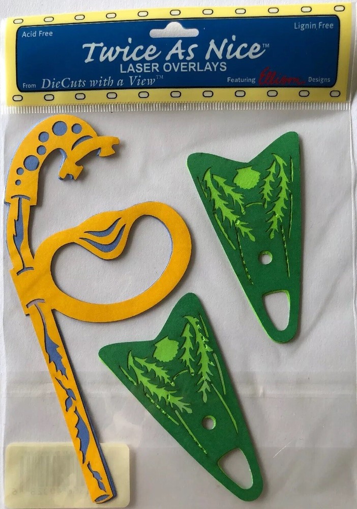 SNORKELING Laser Overlay Die-Cuts(3pc)DCWV•Flippers•Diving •Mask•Ocean•Tropical