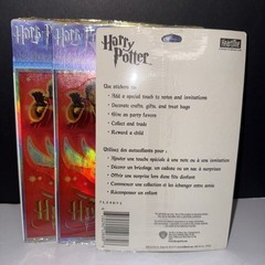 Vintage Harry Potter Quidditch Stickers 2004 Red Foil Metallic Hallmark Lot of 3