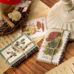 60Pcs Vintage Postage Stamp Stickers, Aesthetic Sticker for Scrapbooking, Journa
