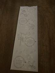 Mrs. Grossman’s Stickers 1 Strip Small Music Notes in Black