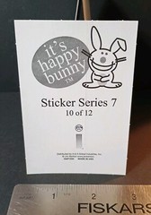 Jim Benton Happy Bunny Humor Vending Machine Sticker Vintage Series 7 RARE