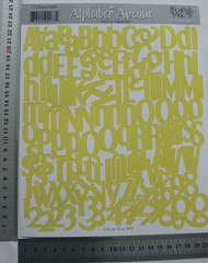 Tennis Alpha Yellow Flat Sticker Alphabet Avenue 20-27mm High &3-20mm Wide L2Lf