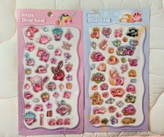 Set Of Two Brand New Kirby 3D Glass Bubble Sticker Sheets