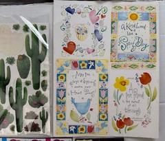Vintage and New Stickers For Scrapbooking or Crafts 7 Pks 1 Free