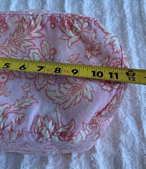 K&Company Scrapbook Organization Bag Pockets Handle Pink