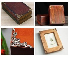 120PCS Vintage Metal Book Corner Protectors for Scrapbooking & Decorative Covers