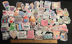 LOT OF 10 pcs BOOK READER LOVER decals love reading books nerd library nook