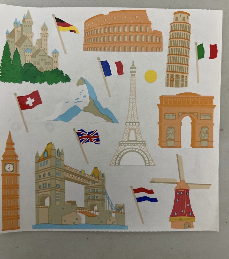 Mrs. Grossman’s Extravagant Stickers European Landmarks