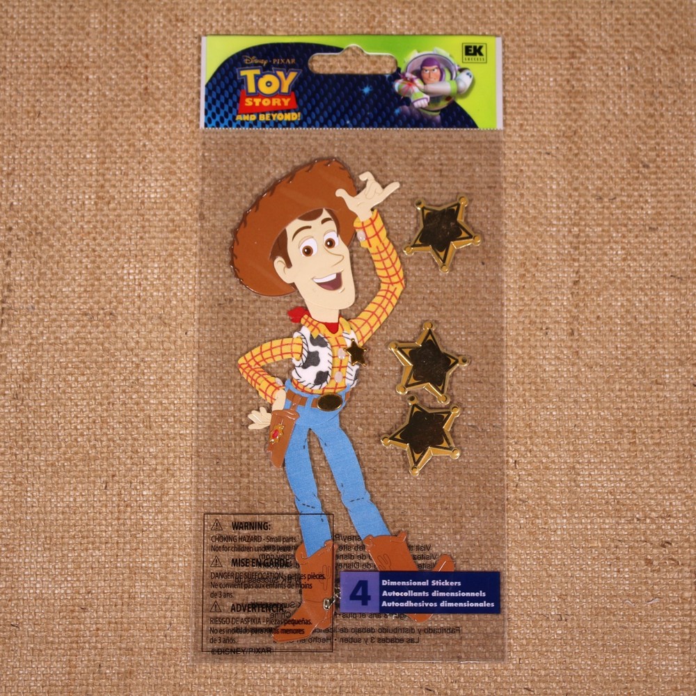 EK Success Disney Pixar Toy Story and Beyond Woody Dimensional Sticker (1)Sheet