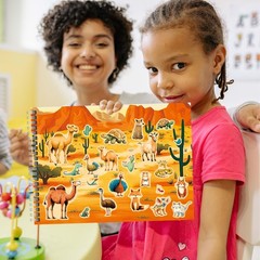 Animal Habitat Sticker Book 780+ Stickers 15 Scenes